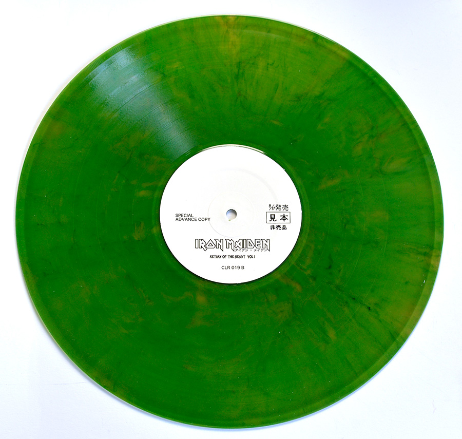 Photo of 12" LP Record Side Two IRON MAIDEN - Return Of The Beast Vol. 1 (Green Vinyl)  Vinyl Record Gallery https://vinyl-records.nl//